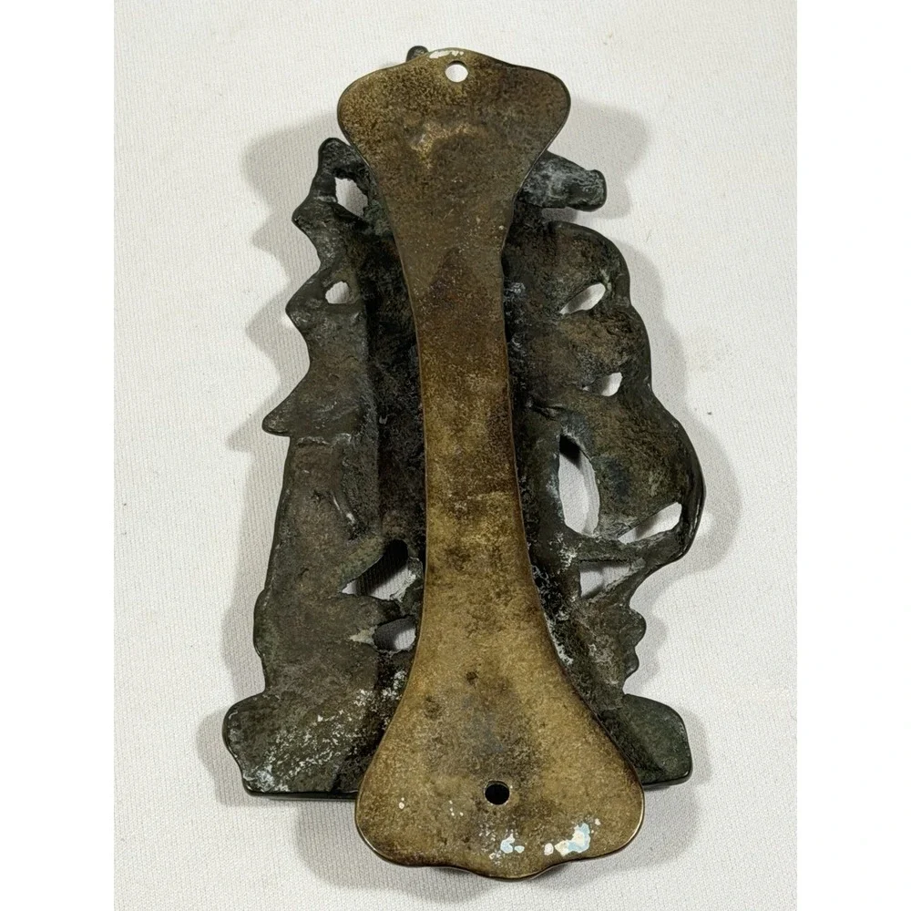 Antique Brass HMS Revenge Ship‎ Door Knocker Nautical Coastal Galleon Decor